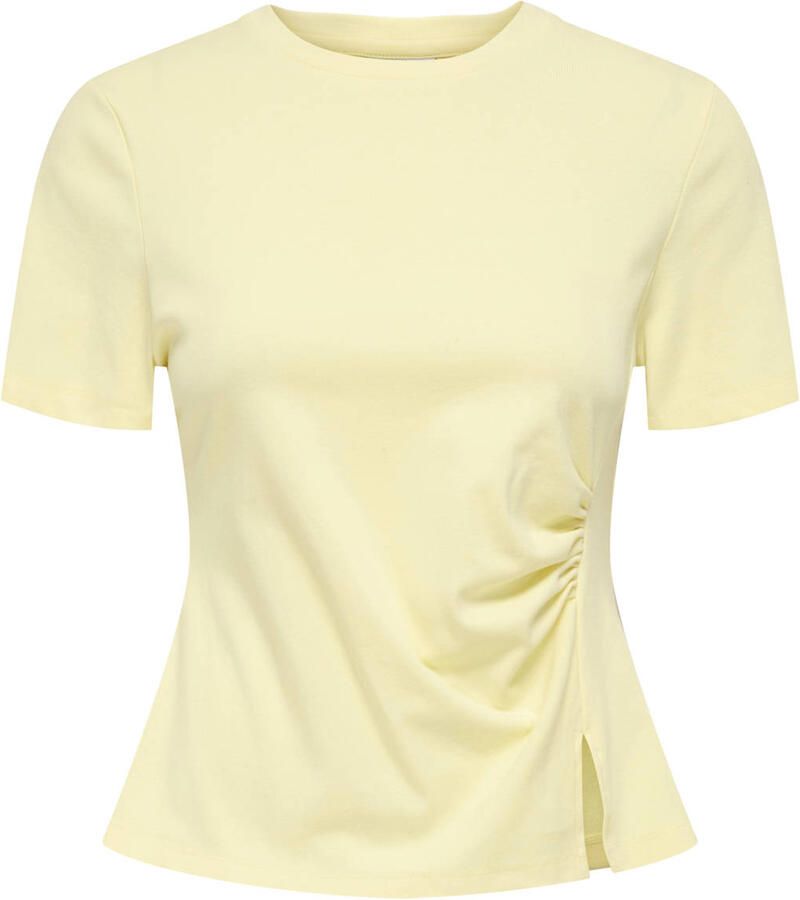 JDY T-shirt lichtgeel