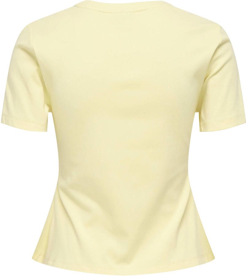 JDY T-shirt lichtgeel - Foto 2