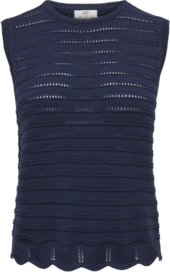 JDY top donkerblauw gebreid