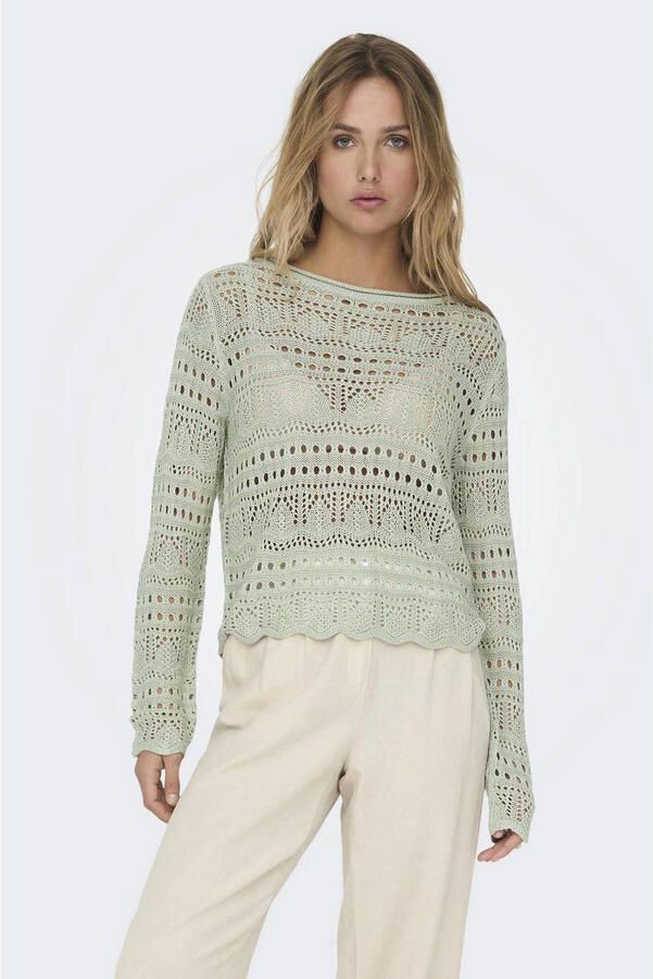 JDY Trui met ronde hals SUN LAY L S BOATNECK PULLOV. KNT NOOS