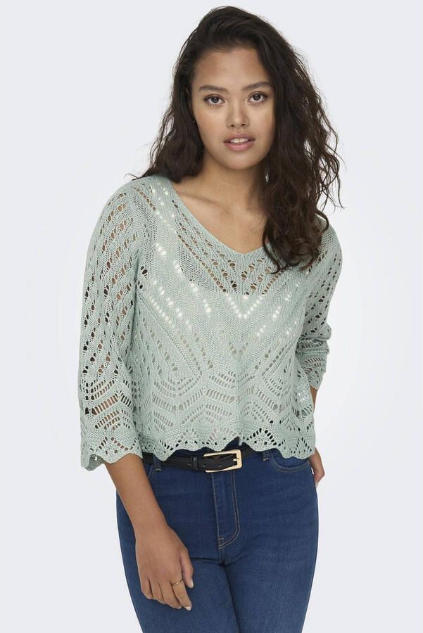 JDY Gebreide trui NEW SUN 3 4 CROPPED PULLOVER KNT NOOS - Foto 2