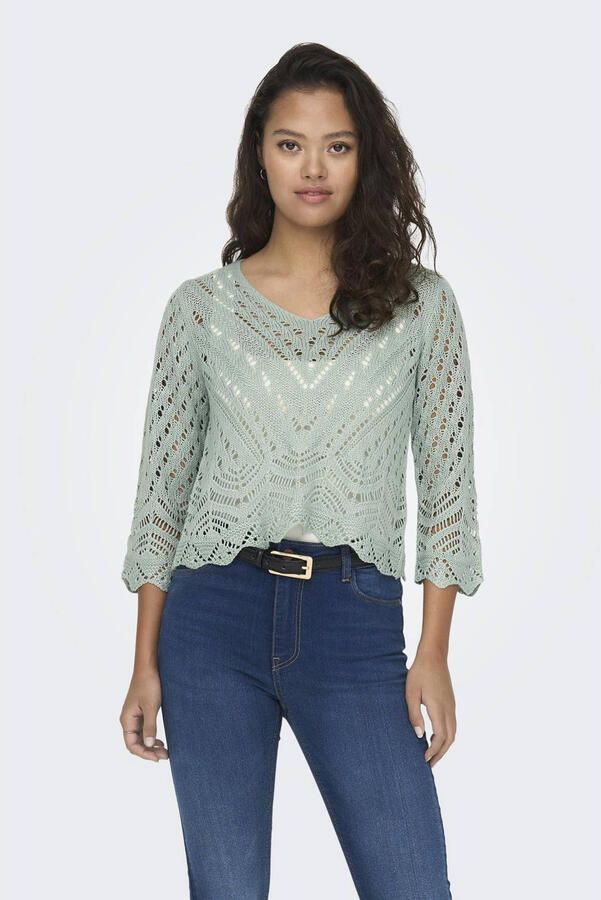 JDY Gebreide trui NEW SUN 3 4 CROPPED PULLOVER KNT NOOS