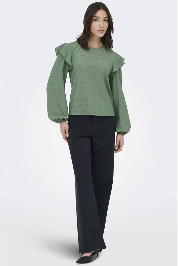 JDY top groen ajour - Foto 3