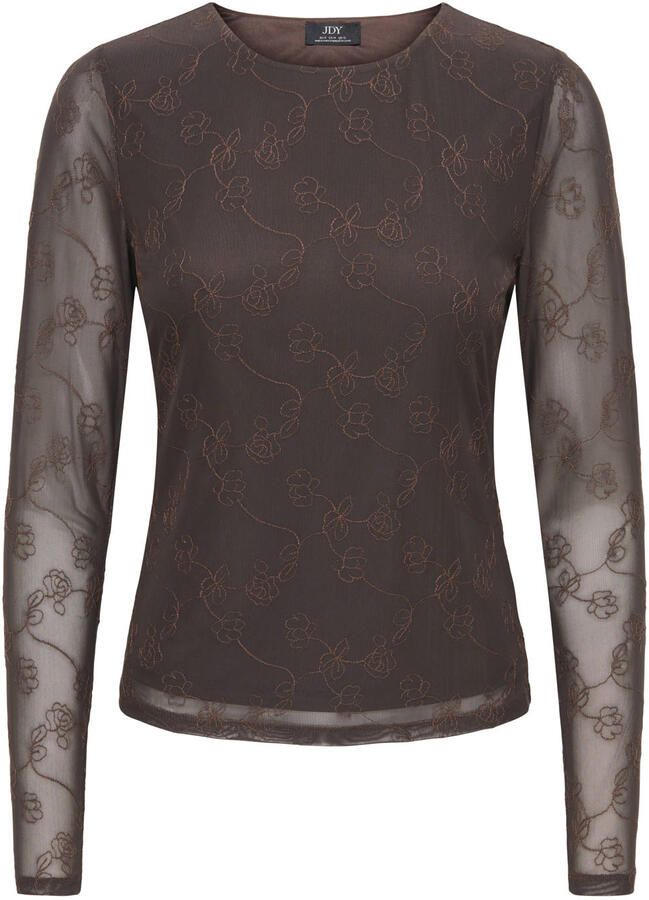 JDY top met print bruin