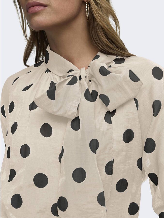 JDY top met stippen beige - Foto 2