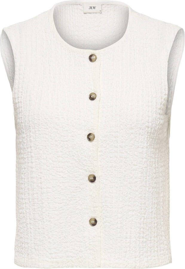 JDY top met textuur ecru