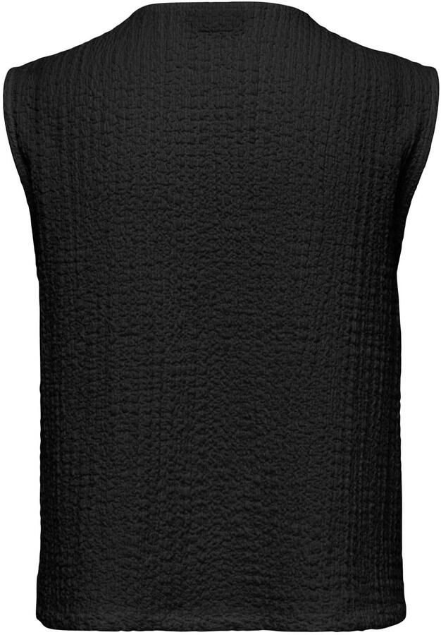 JDY top met textuur zwart