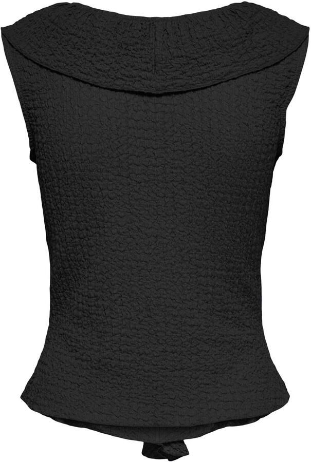 JDY top met textuur zwart