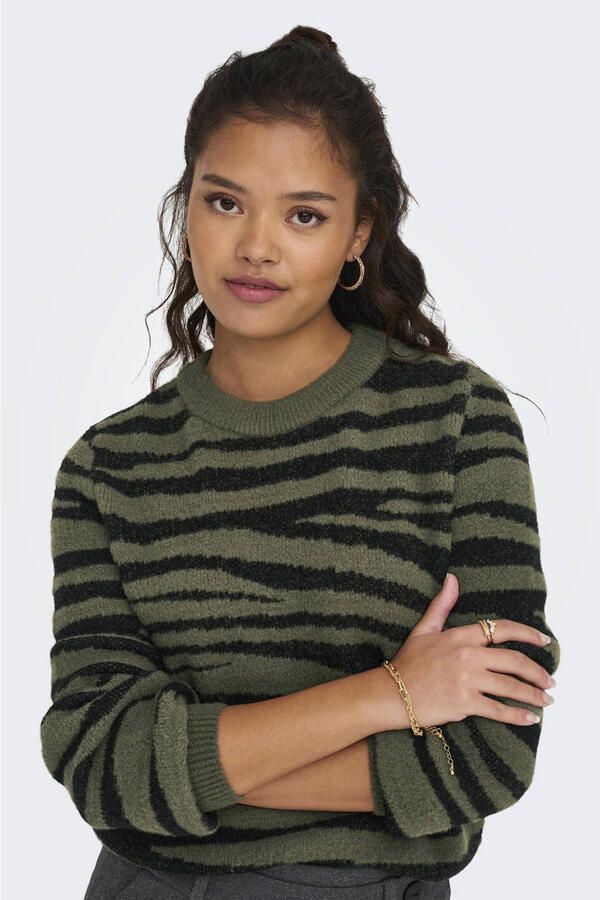 Jacqueline De Yong Trui JDYLORRAINE ANIMAL L S PULLOVER KNT 15292890 - Foto 2