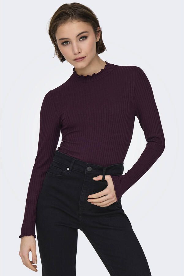 JDY trui violet rib gebreid - Foto 2