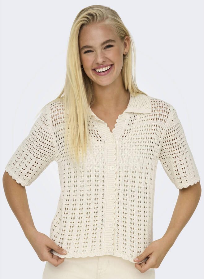 JDY vest beige gebreid