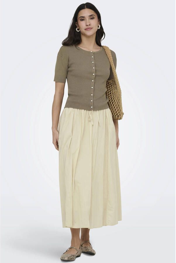 JDY vest gebreid taupe - Foto 2