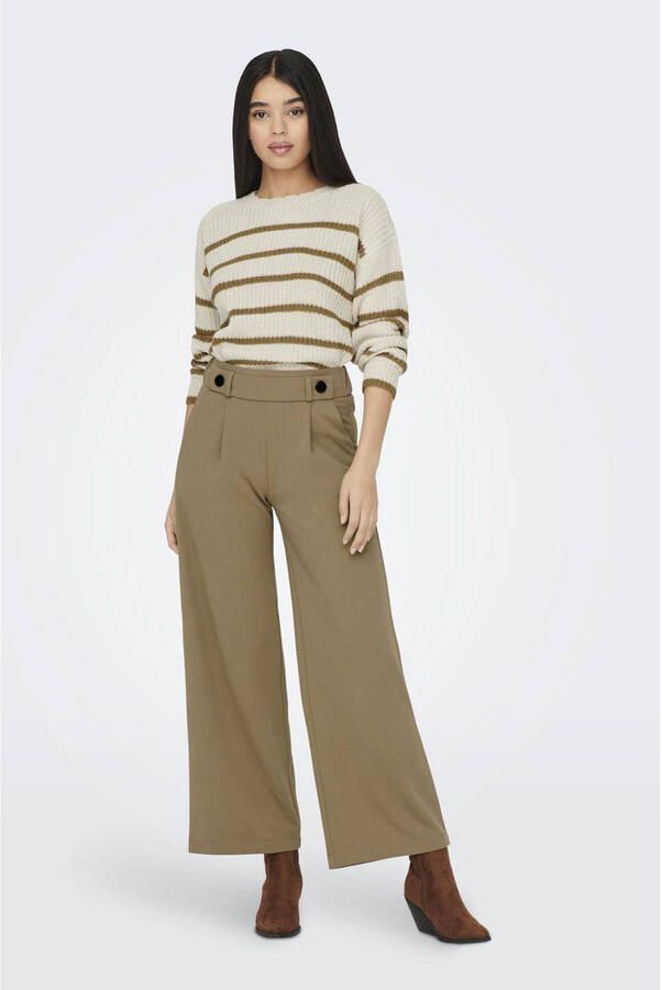 JDY Jerseybroek GEGGO NEW LONG PANT JRS NOOS met decoratieve riem voor op de band