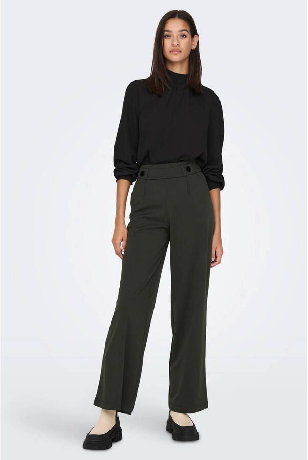 JDY Jerseybroek GEGGO NEW LONG PANT JRS NOOS met decoratieve riem voor op de band - Foto 2