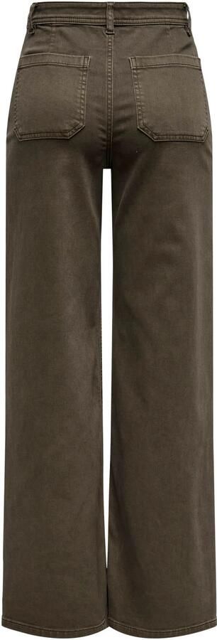 JDY wide leg broek grijsgroen - Foto 3