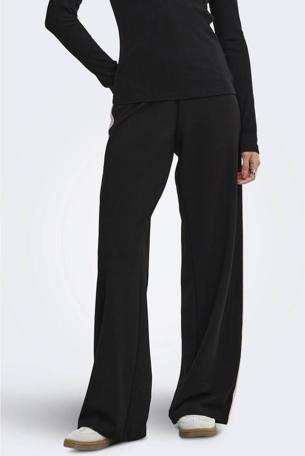 JDY wide leg casual broek zwart