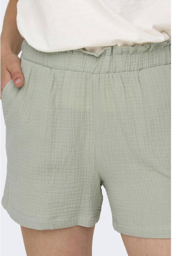 JDY wide leg high waist casual short lichtgroen - Foto 2