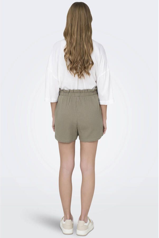 JDY wide leg high waist casual short taupe - Foto 3