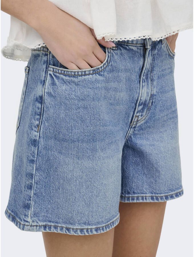 JDY wide leg high waist short light blue denim - Foto 2