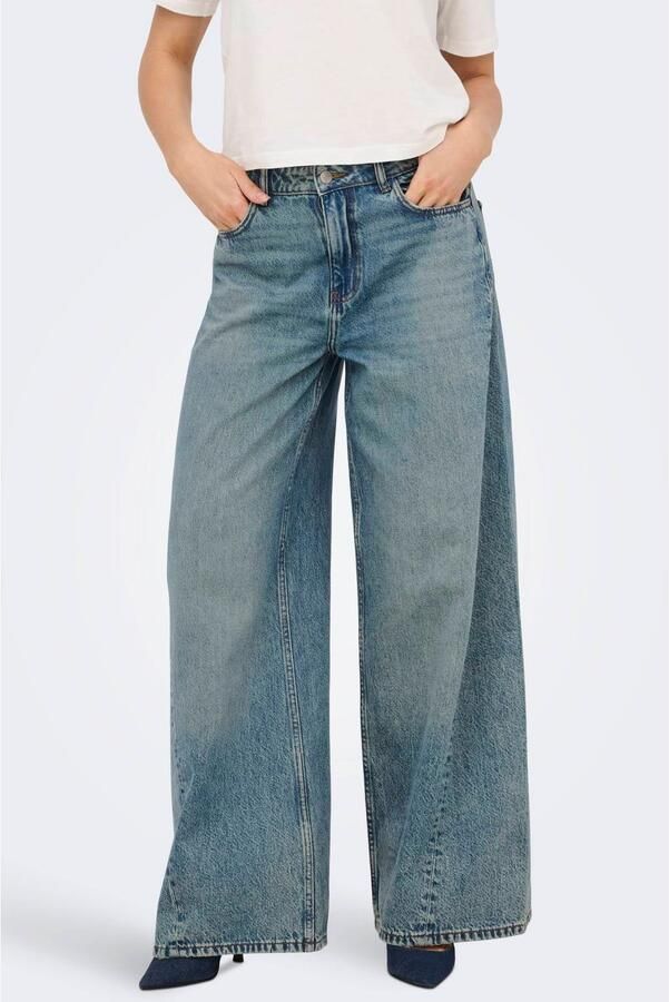 JDY wide leg jeans medium blue denim