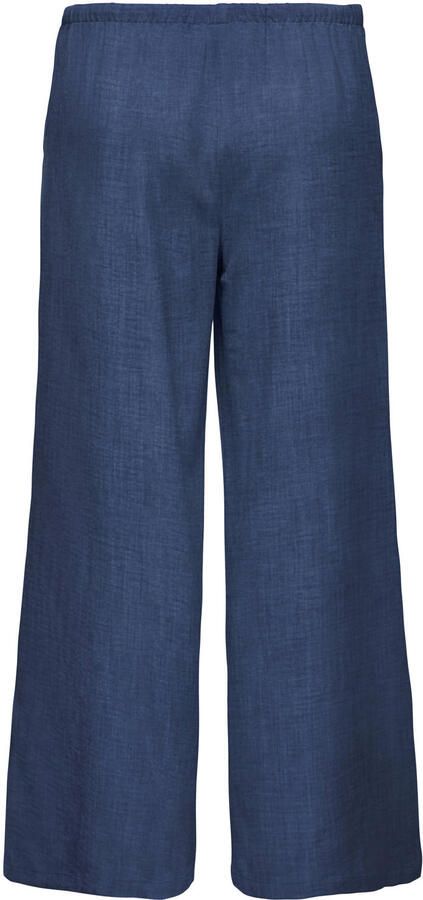 JDY wide leg regular waist casual broek dark blue denim