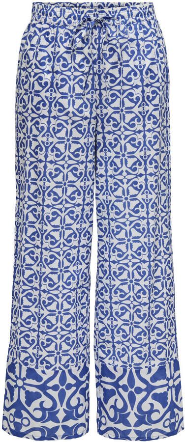 JDY wide leg regular waist casual broek lichtblauw - Foto 1