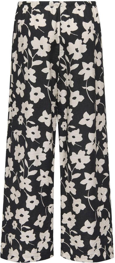 JDY wide leg regular waist casual broek zwart - Foto 3