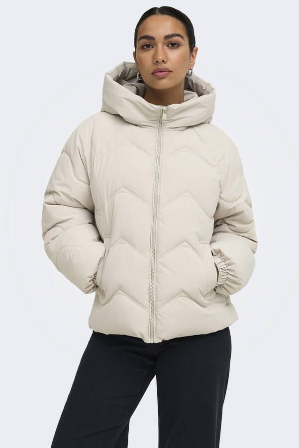 JDY Power Short Hooded Puffer Winterjas Dames