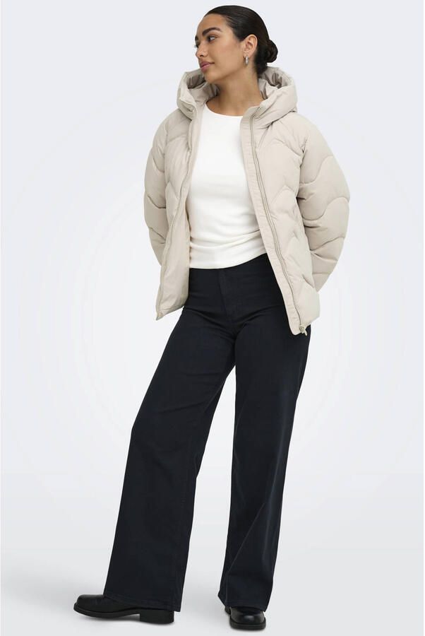 JDY Power Short Hooded Puffer Winterjas Dames - Foto 3