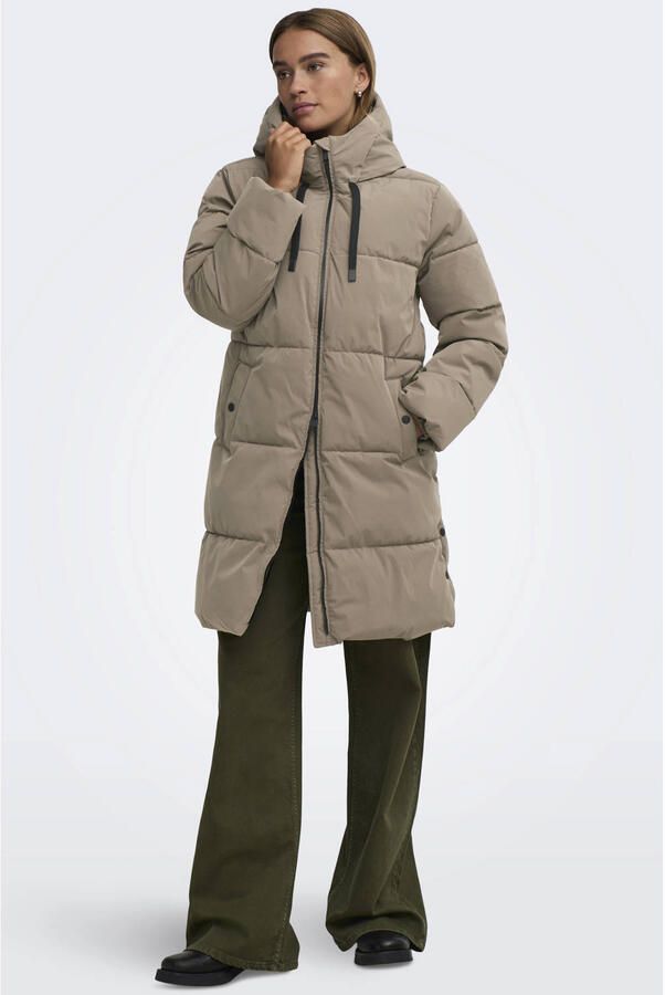 JDY Blair Long Hooded Puffer Winterjas Dames - Foto 3