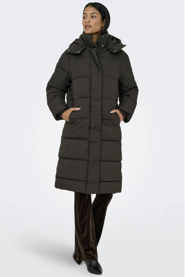 JDY Maja Long Padded Puffer Winterjas Dames - Foto 2
