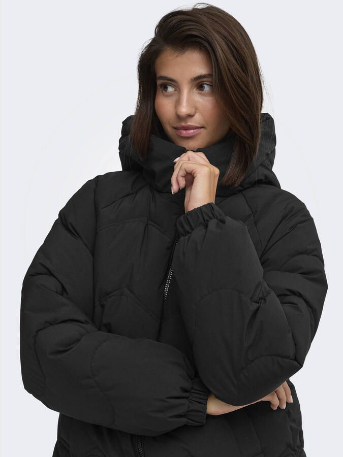 JDY Power Short Hooded Puffer Winterjas Dames