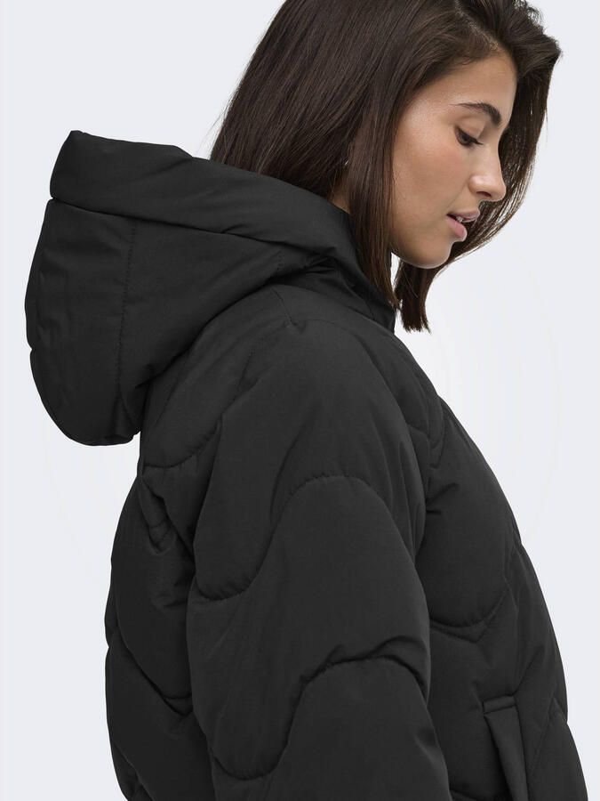 JDY Power Short Hooded Puffer Winterjas Dames - Foto 2