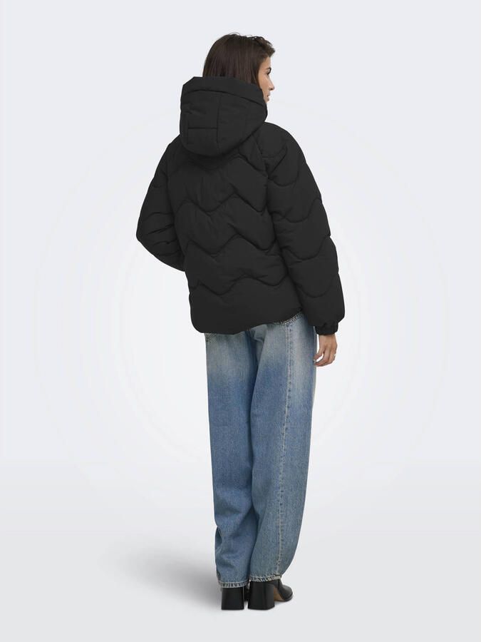 JDY Power Short Hooded Puffer Winterjas Dames - Foto 3