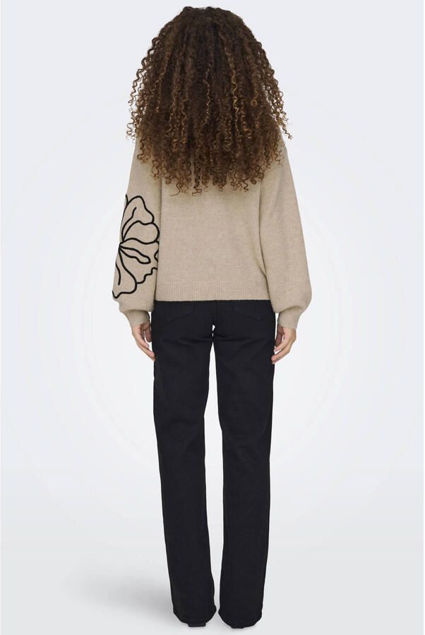 JDY Gebreide trui JELLA L S FLOWER PULLOVER KNT NOOS - Foto 2
