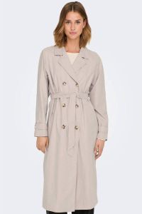 JDY oversized trenchcoat zomer PANTHER beige