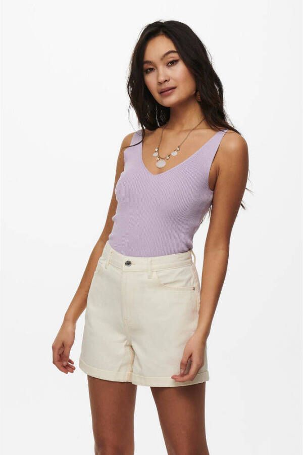 Jacqueline de Yong Dames Tanktop Lente Zomer Collectie Purple Dames