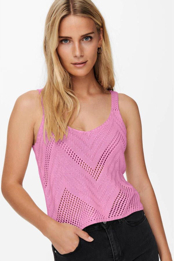 Jacqueline de Yong Sleeveless Tops Roze Dames