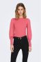 Jacqueline de Yong Jdynanna l s o- nek pullover knt 15282321 Pink Dames - Thumbnail 1