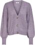 Jacqueline de Yong Stijlvolle Gebreide Cardigan voor Vrouwen Purple Dames - Thumbnail 1
