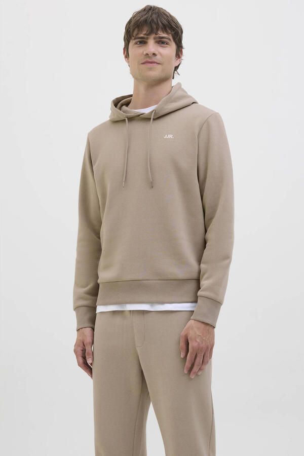 JJ REBEL Regular fit hoodie beige