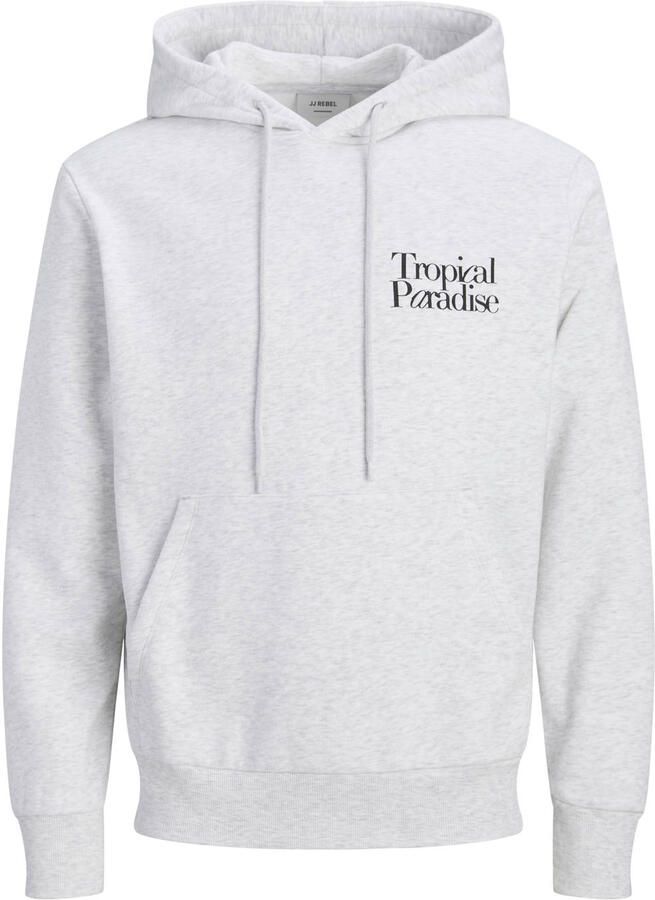 JJ REBEL hoodie met backprint grijs - Foto 2