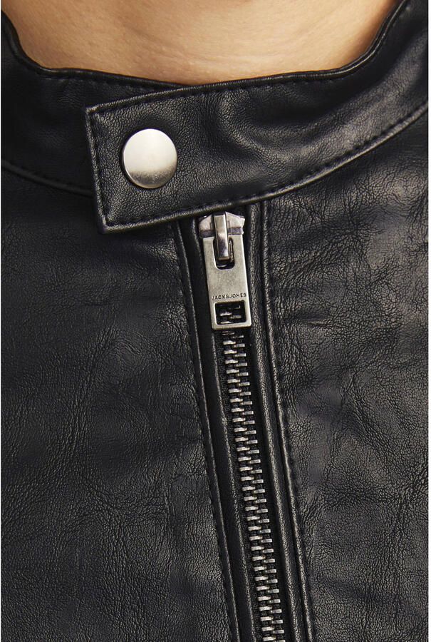 JJ REBEL imitatie leren jas JREBCALEB zwart - Foto 2