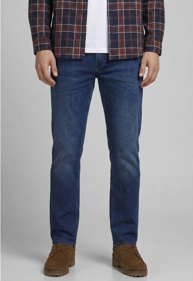 JJ REBEL JREBADAM JJCRAFT tapered jeans blauw