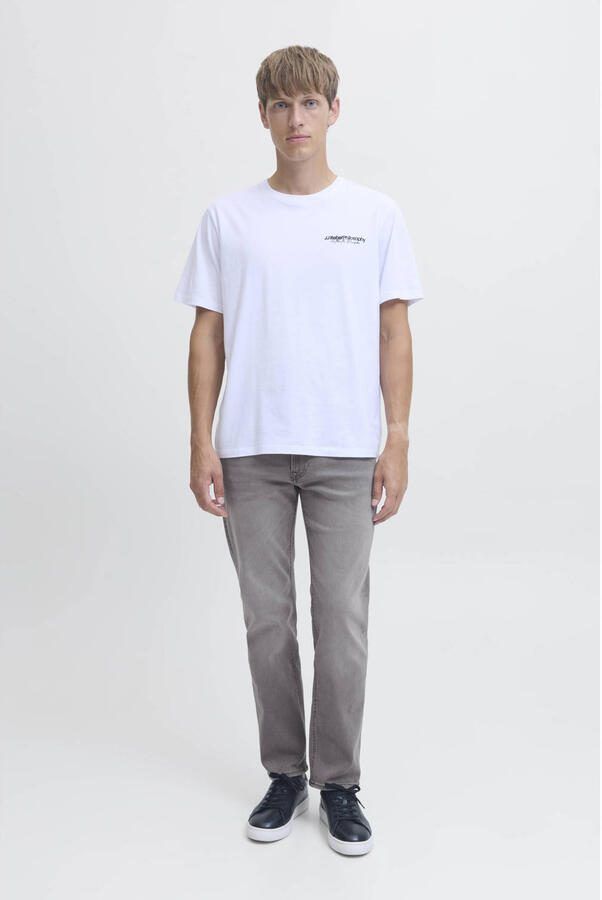 JJ REBEL JREBADAM JJCRAFT tapered jeans grey denim - Foto 2