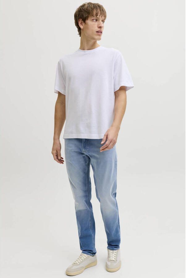 JJ REBEL JREBADAM JJCRAFT tapered jeans light blue denim - Foto 2