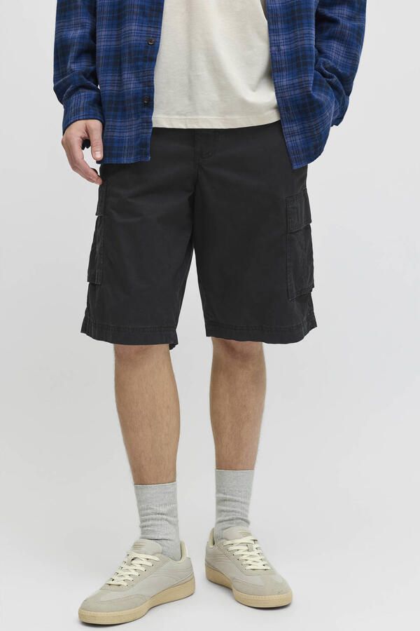 JJ REBEL JREBCORY relaxed regular waist cargo short zwart
