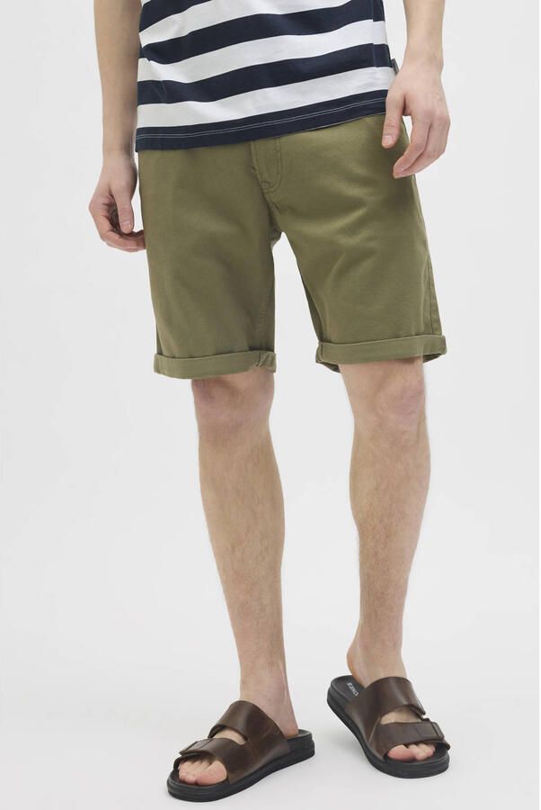 JJ REBEL JREBFIVERS regular chino short olijfgroen