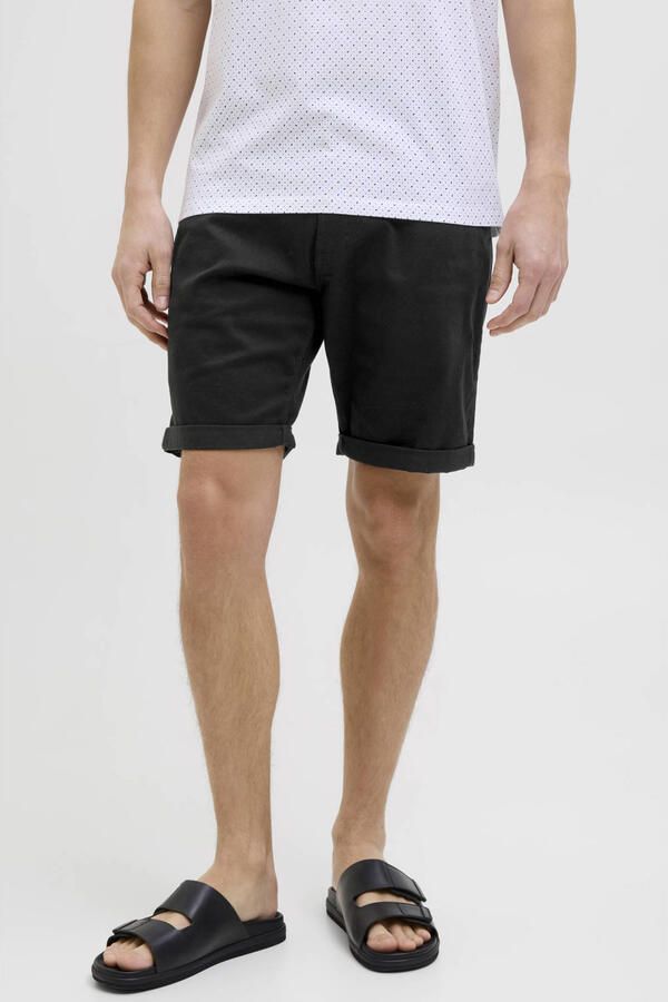 JJ REBEL JREBFIVERS regular chino short zwart