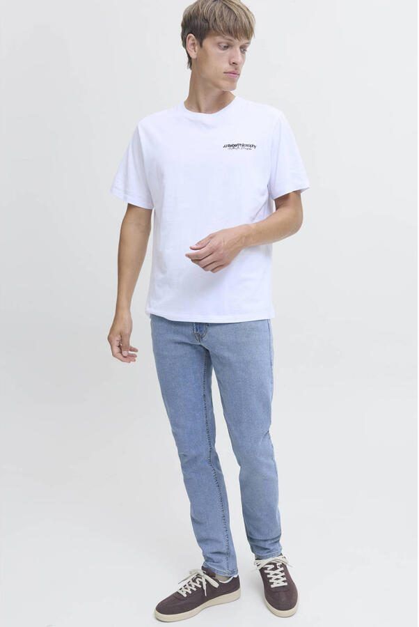 JJ REBEL JREBLUKE JJCRAFT slim fit jeans blue denim - Foto 2